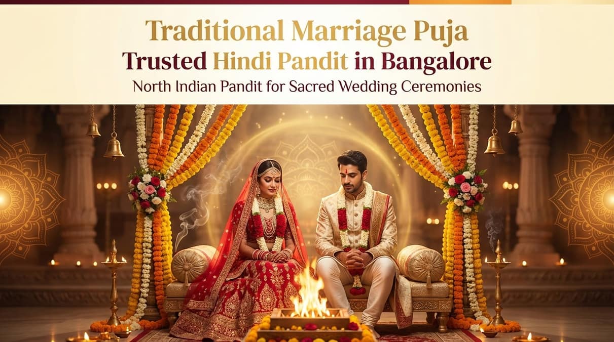 North Indian wedding rituals by Hindi pandit in Bangalore